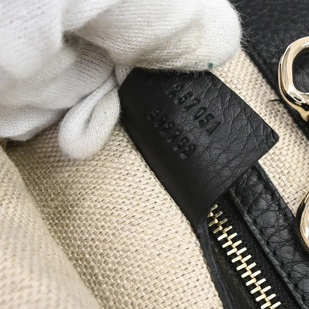 Gucci Greenwich Tote Leather, Black, Leather, Tote Bag