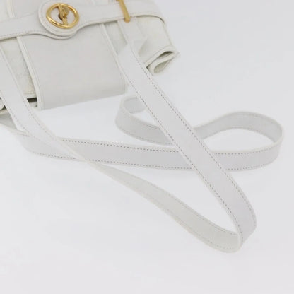 Christian Dior Vintage Leather, White_gold, Leather, Shoulder Bag