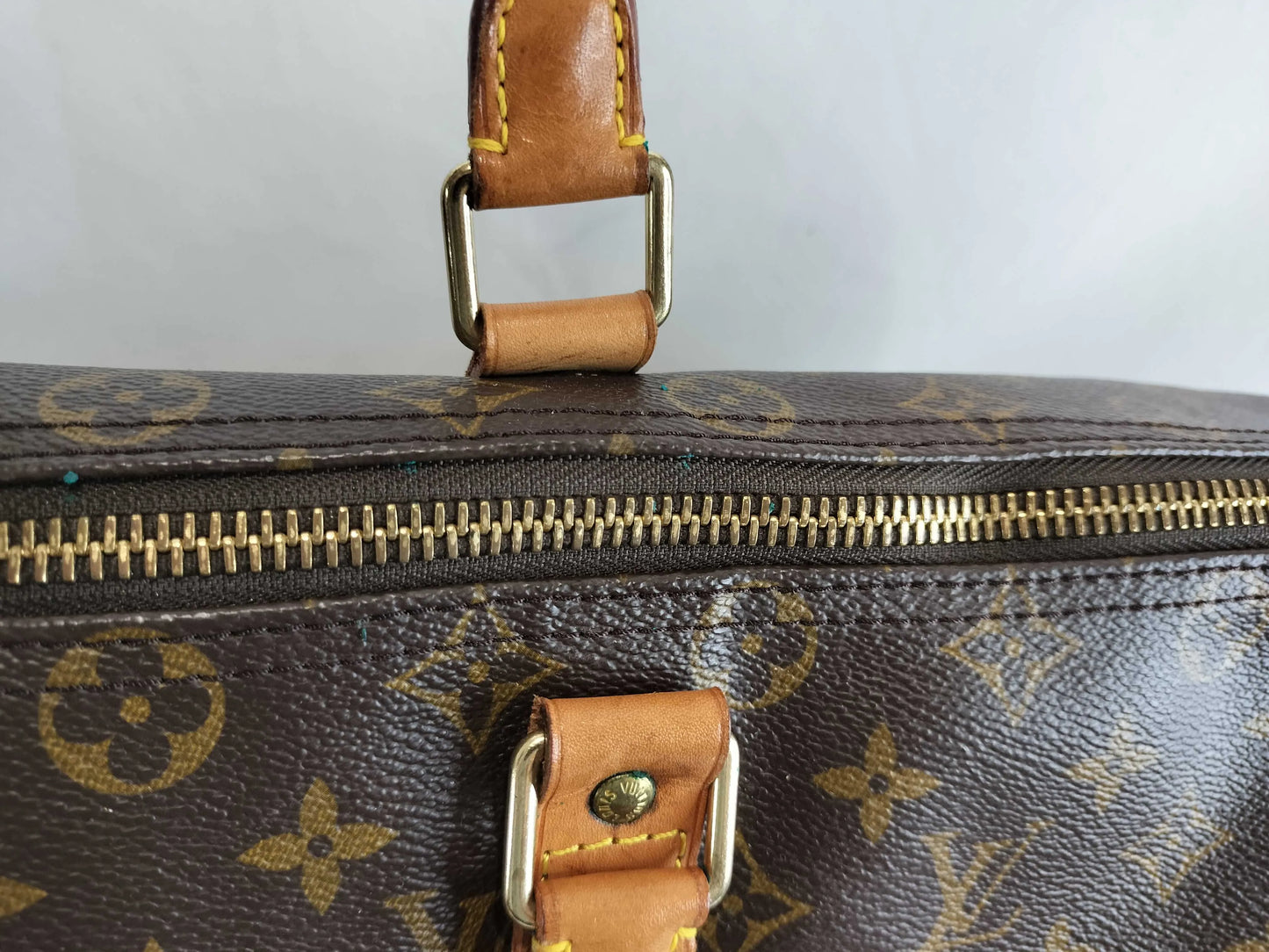 Louis Vuitton keepall bandoulière monogram, Brown, Canvas, Handbag