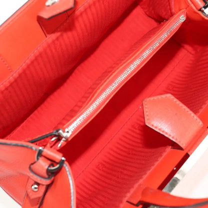 Fendi 2Jours Leather, Red, Leather, Tote Bag