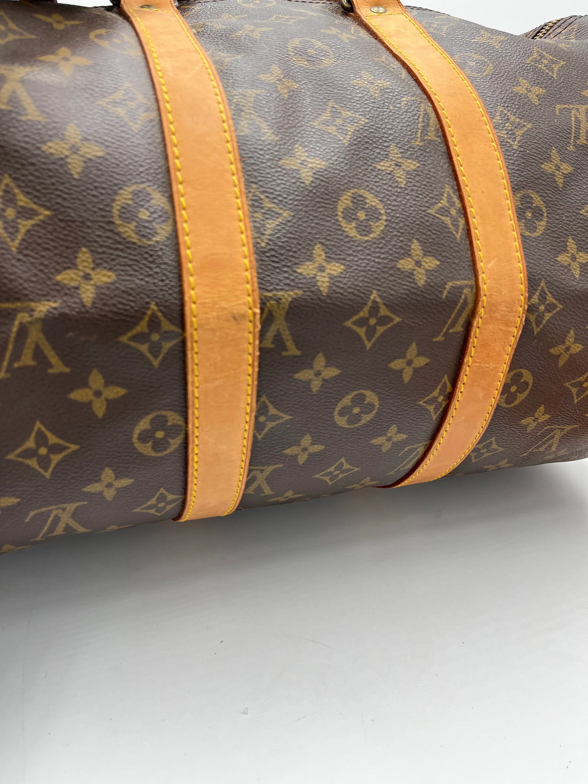 Louis Vuitton Keepall Monogram Canvas, Brown, Canvas, Travel Bag