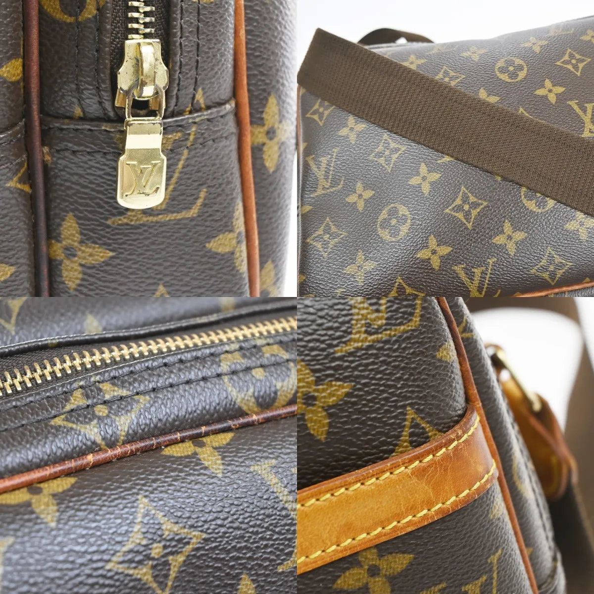 Louis Vuitton Reporter Monogram Canvas, Brown, Canvas, Shoulder Bag