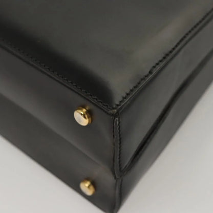 Celine Vintage Leather, Black, Leather, Shoulder Bag