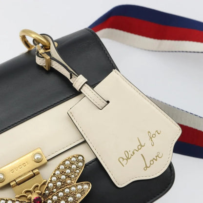 Gucci Queen Margaret Flap Colorblock Leather, Black, Leather, Shoulder Bag