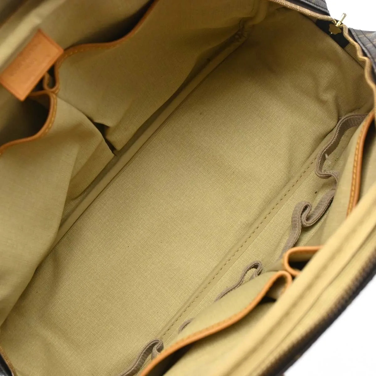 Louis Vuitton Bowling Vanity Printed Tuffetage with Leather, Brown, Canvas, Handbag