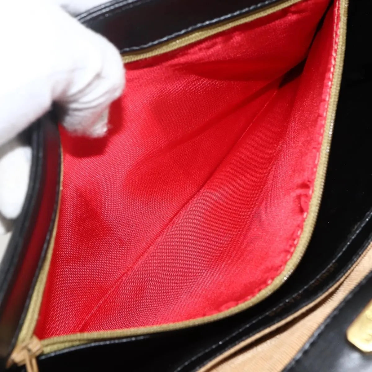 Givenchy Vintage 4G Leather, Black, Leather, Shoulder Bag