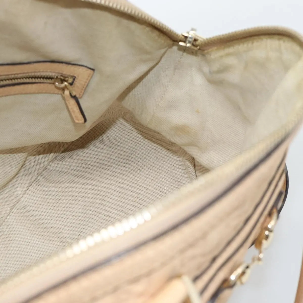 Gucci New Pelham Tote Guccissima Leather, Beige, Leather, Handbag