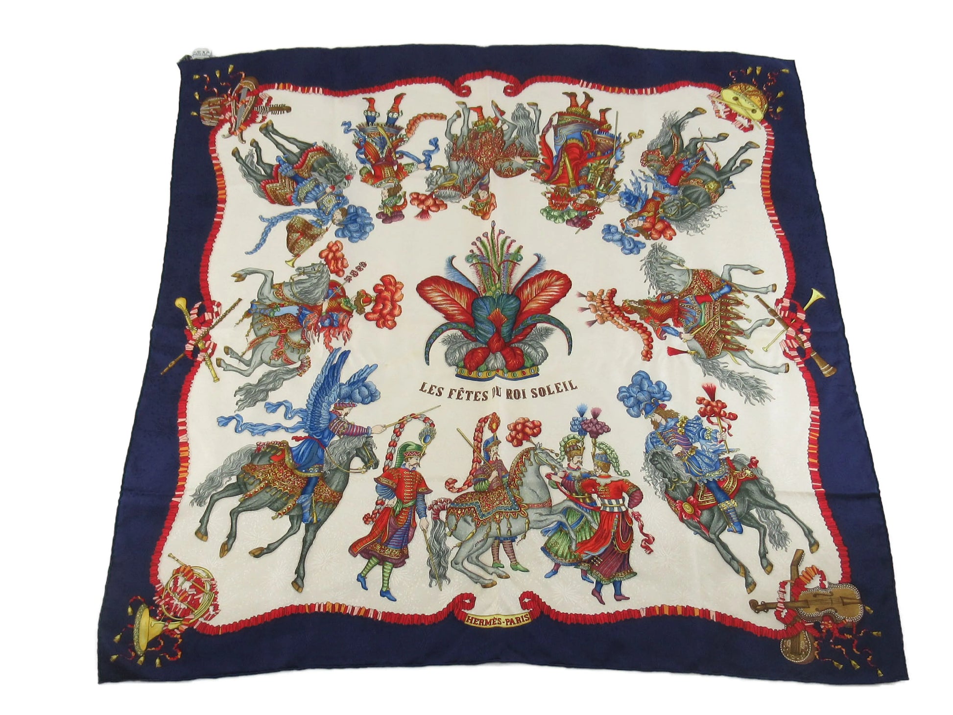 Hermes Carré 90 Silk multicolor, Multicolour, Silk, Scarf
