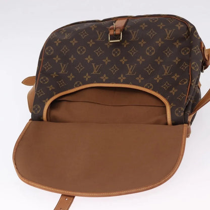 Louis Vuitton Saumur Monogram, Brown, Canvas, Shoulder Bag