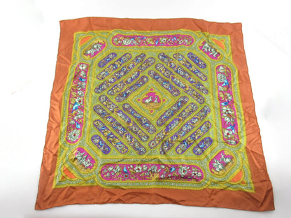 Hermes Carré 90 Silk multicolor, Multicolour, Silk, Scarf