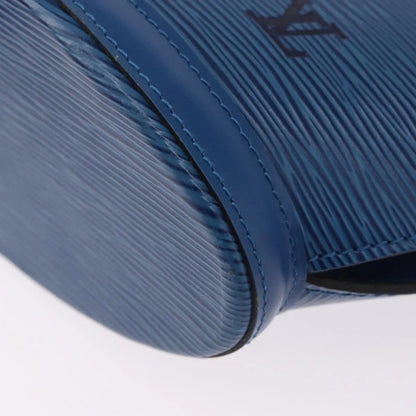 Louis Vuitton Saint Jacques Epi, Blue, Leather, Handbag