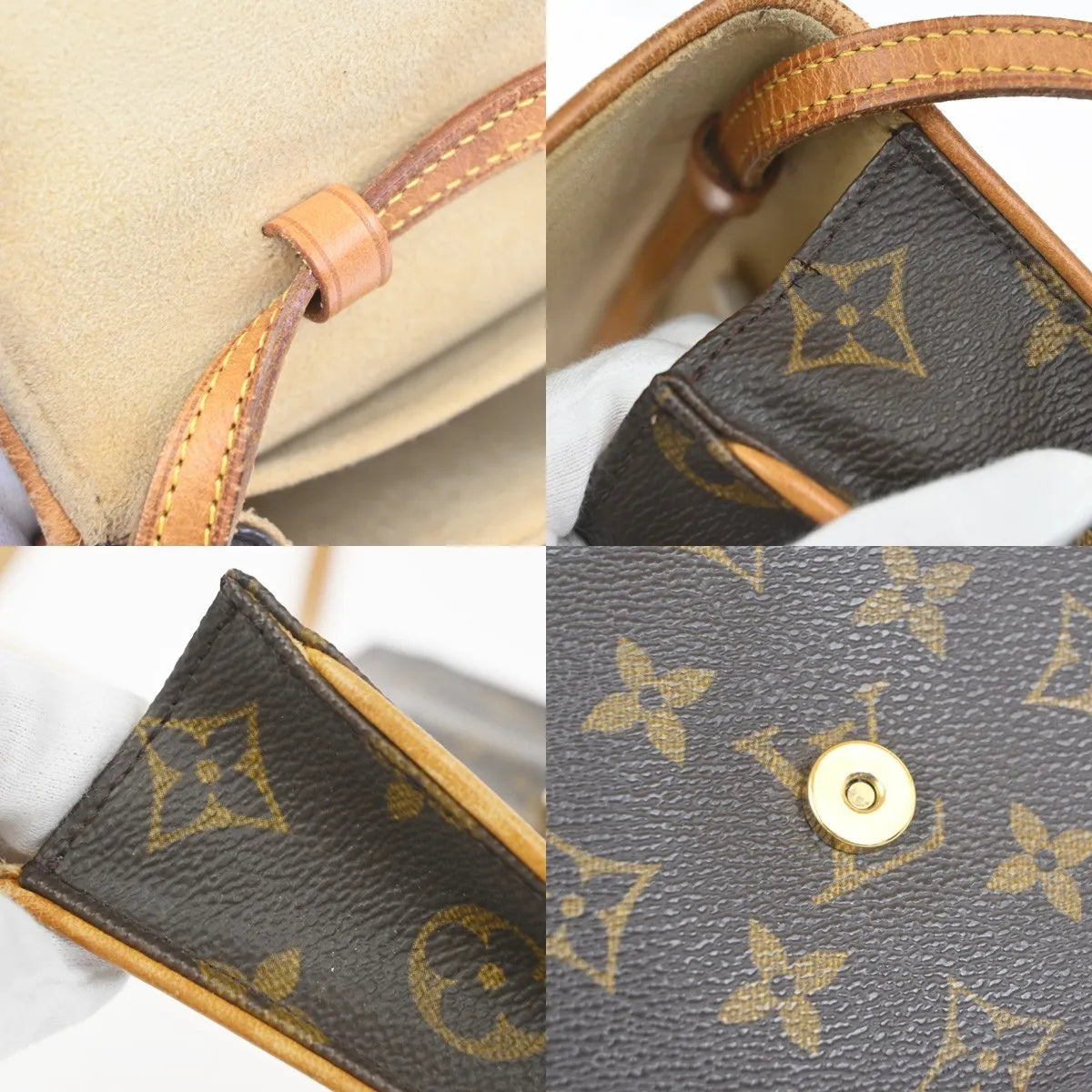 Louis Vuitton Twin Monogram Canvas, Brown, Canvas, Clutch