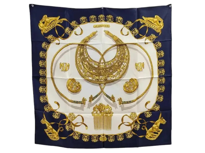 Hermes Carré 90 Silk multicolor, Multicolour, Silk, Scarf