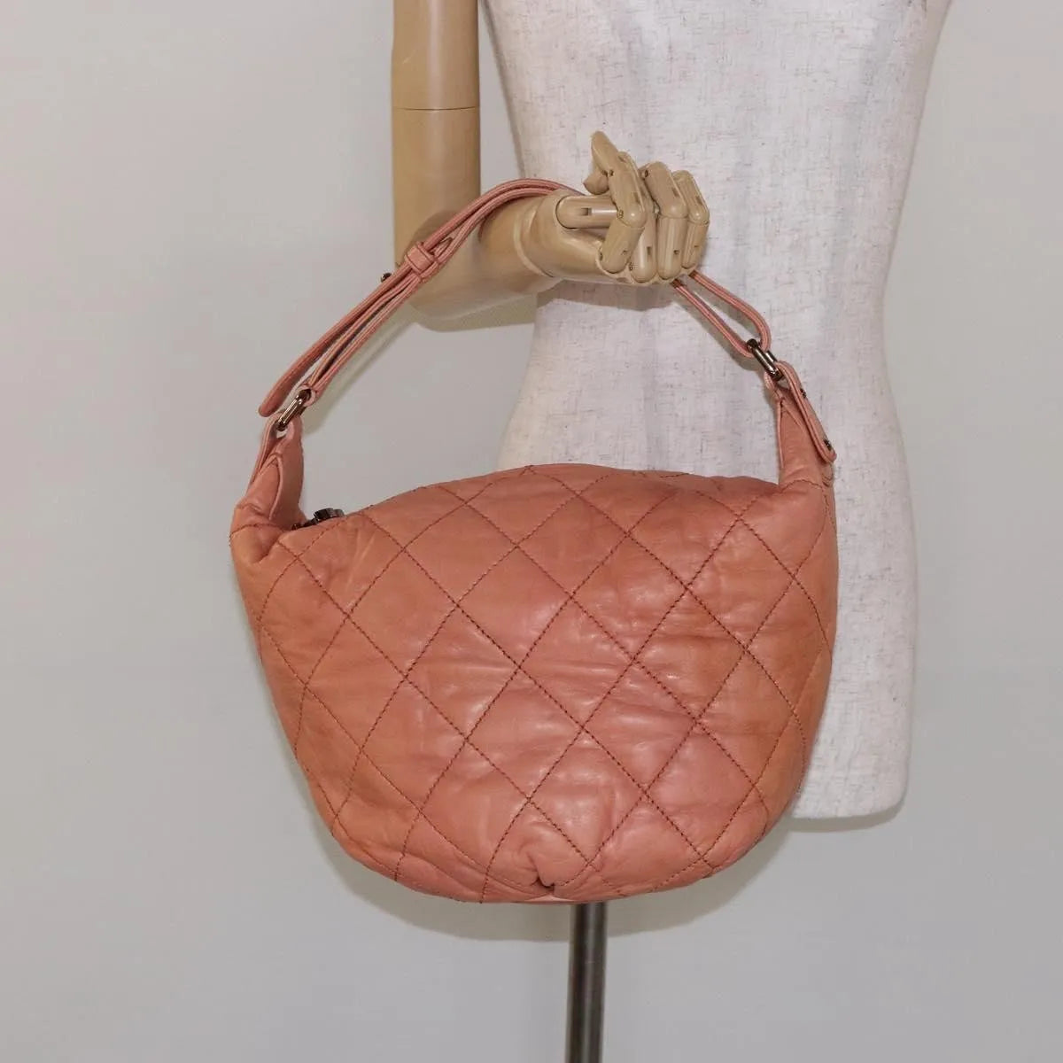Chanel Cloudy Bundle Hobo Quilted Lambskin, Purple, Leather, Shoulder Bag