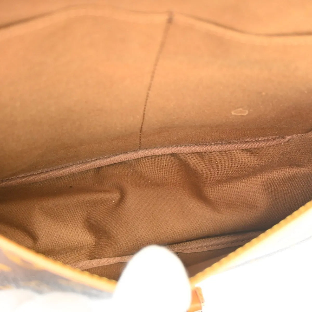 Louis Vuitton Saumur Monogram Canvas, Brown, Canvas, Shoulder Bag