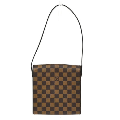 Louis Vuitton Tribeca Carre Damier, Brown, Canvas, Shoulder Bag