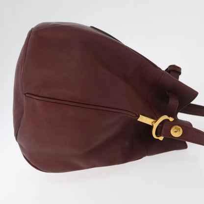 cartier Must de cartier Leather, Burgundy, Leather, Shoulder Bag