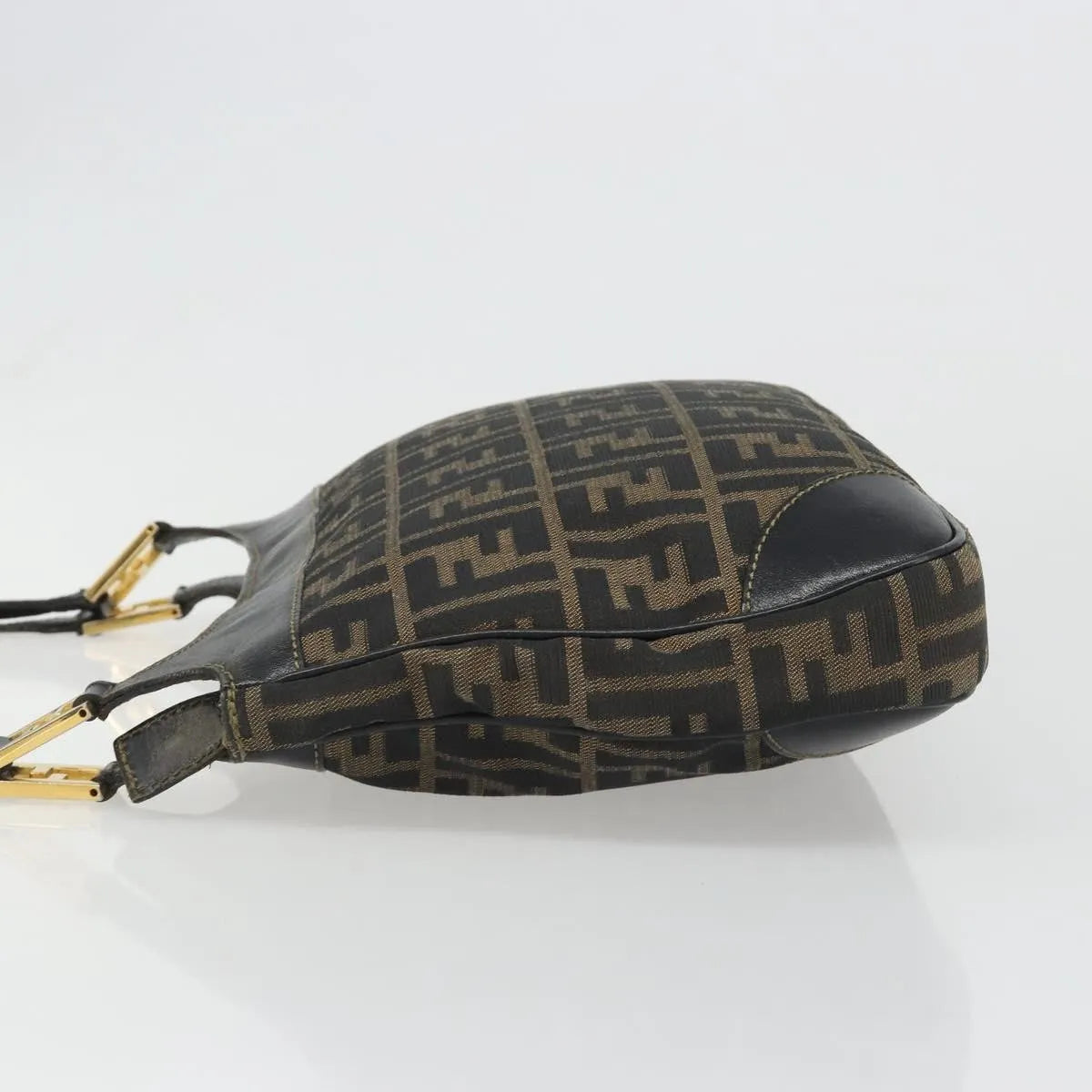 Fendi Chef Hobo Zucca Canvas, Brown, Canvas, Shoulder Bag