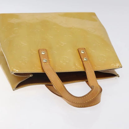Louis Vuitton Reade Monogram Vernis, Beige, Patent Leather, Handbag