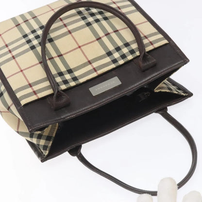 Burberry Nova Check Nylon, Beige, Nylon, Handbag