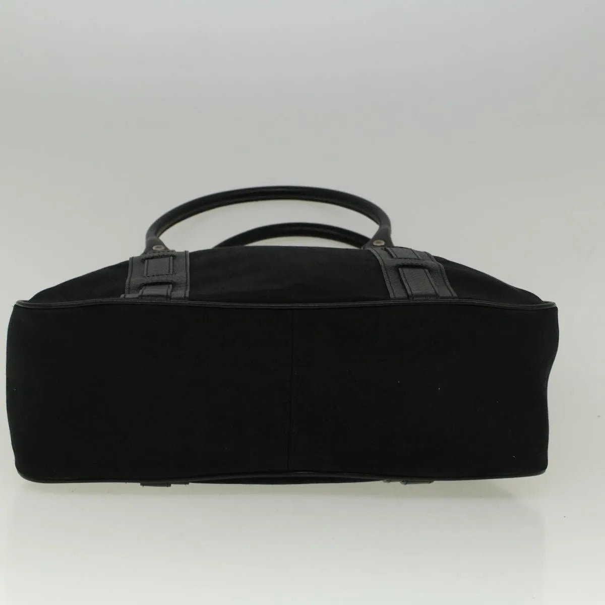 Bvlgari Vintage Canvas, Black, Canvas, Tote Bag