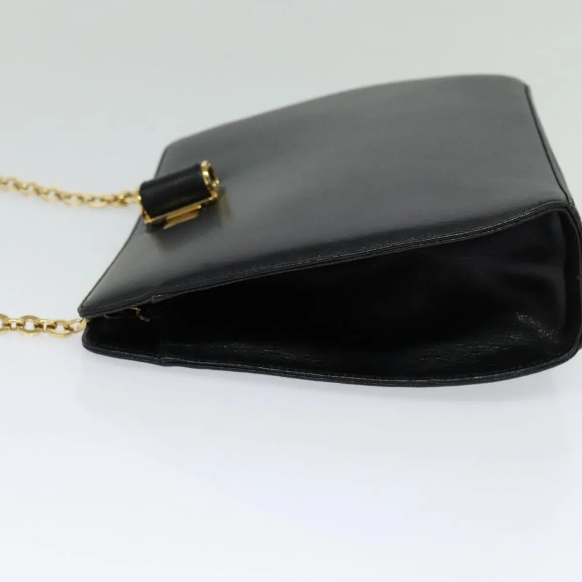 Salvatore Ferragamo Shoulder Leather, Black, Leather, Shoulder Bag