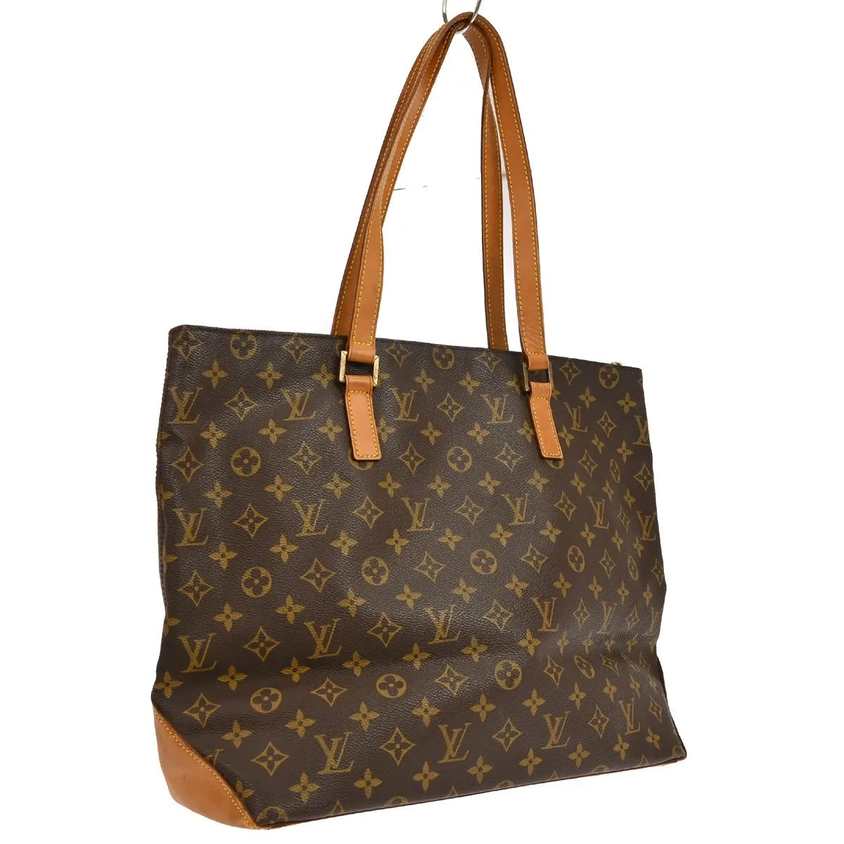 Louis Vuitton Cabas Mezzo Monogram Canvas, Brown, Canvas, Shoulder Bag