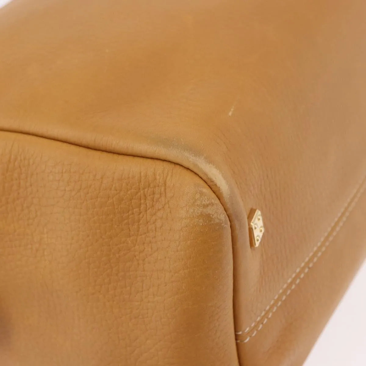 Loewe Anagram Leather, Beige, Leather, Handbag