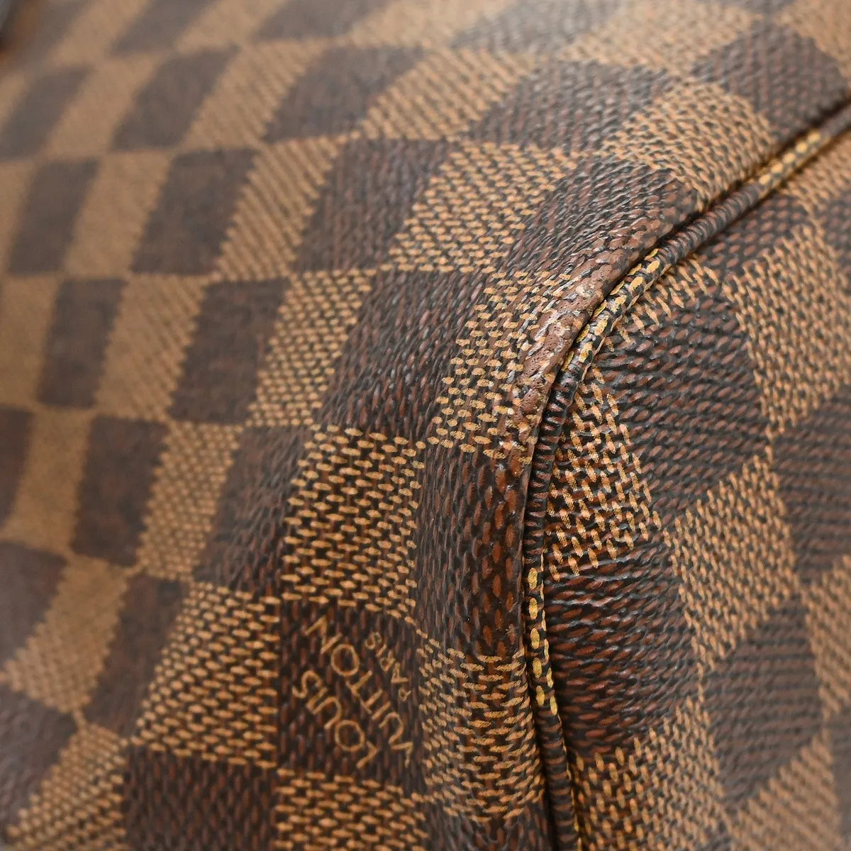 Louis Vuitton Neverfull Tote Damier, Brown, Canvas, Handbag