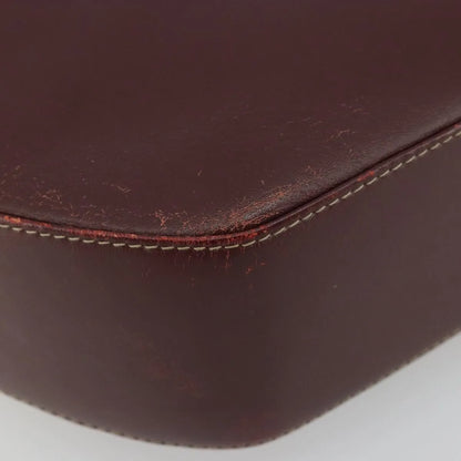 cartier Vintage must de Cartier Leather, Burgundy, Leather, Shoulder Bag