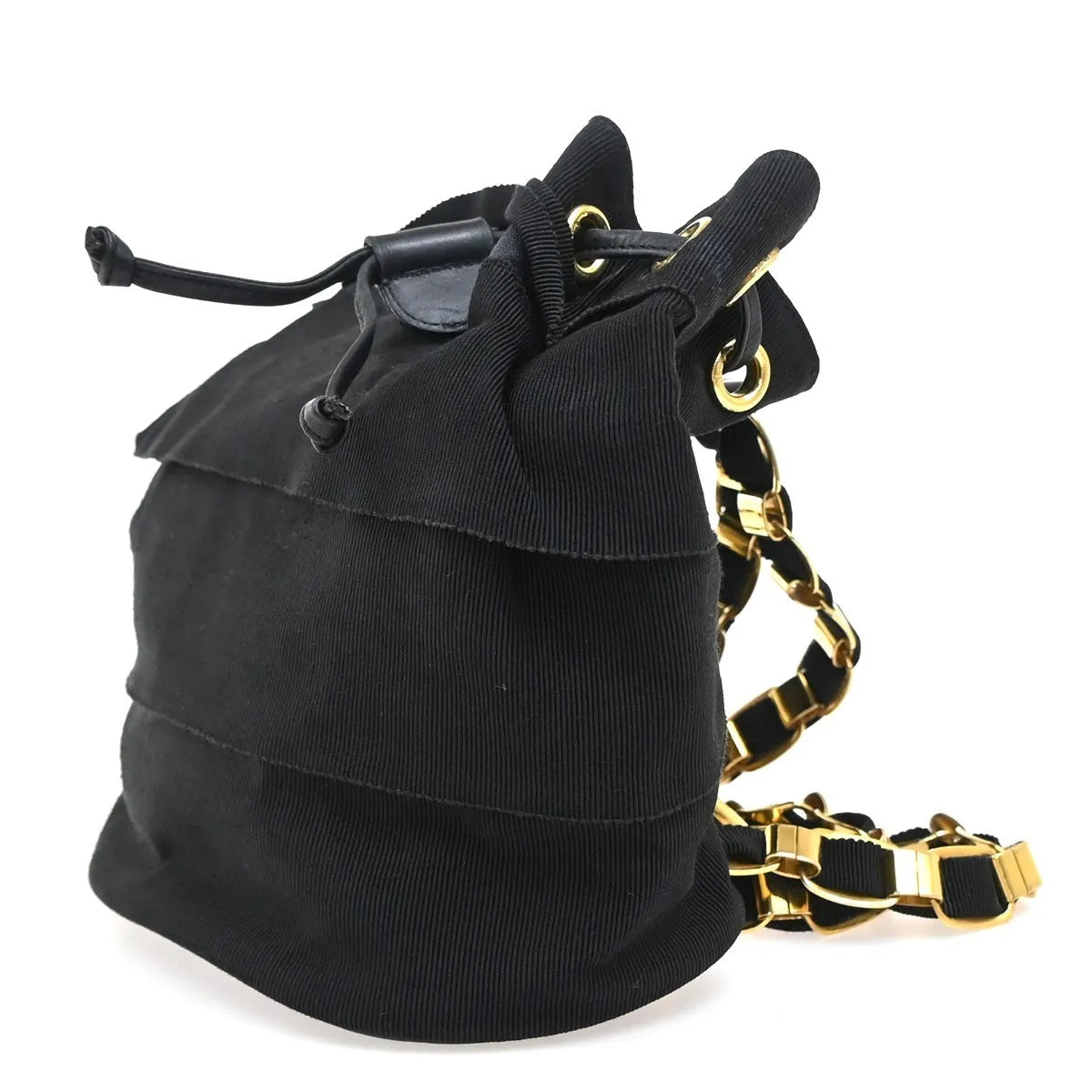 Salvatore Ferragamo Vala Canvas, Black, Canvas, Backpack