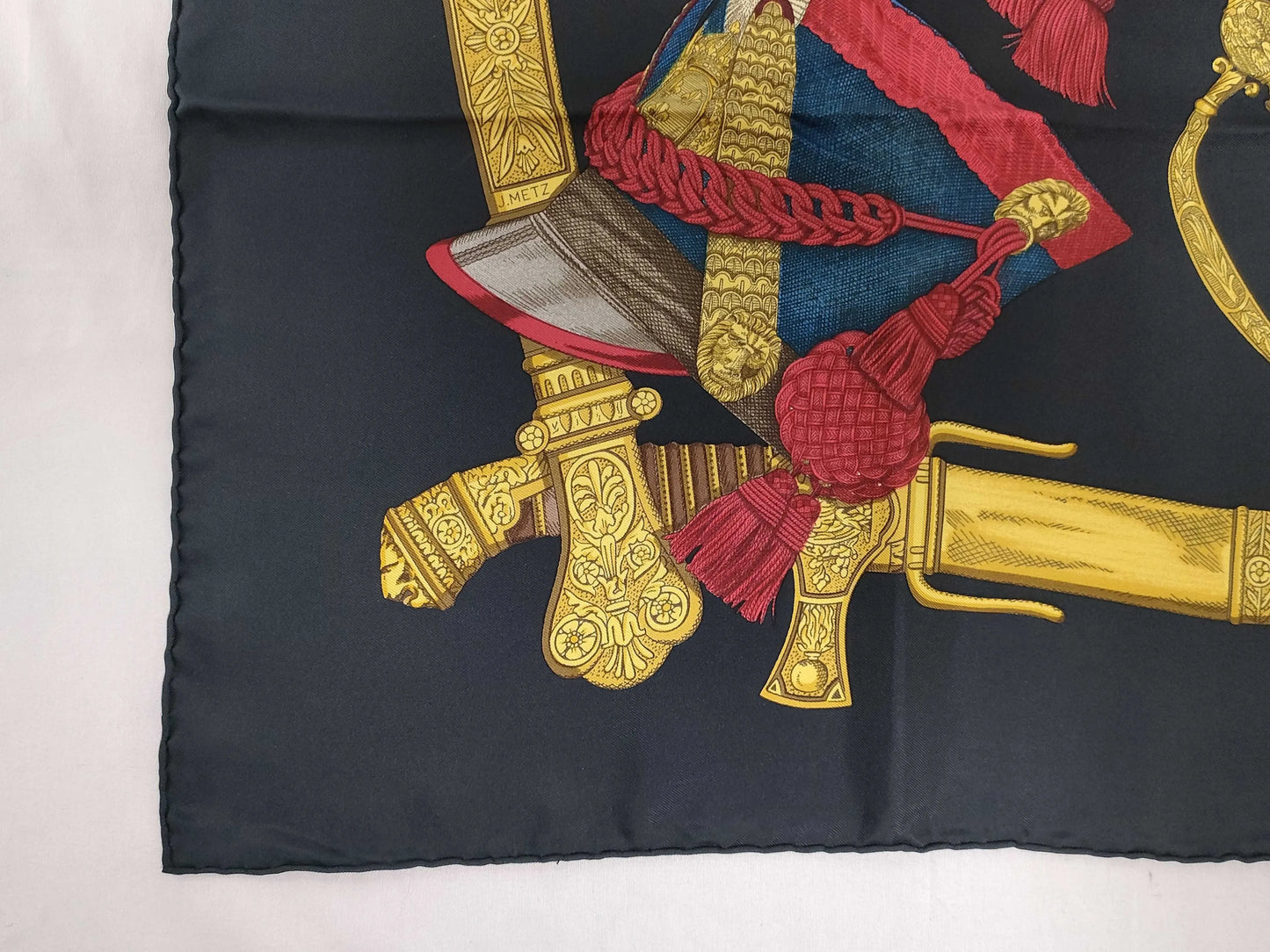 Hermes Carré 90 Silk multicolor, Blue, Silk, Scarf