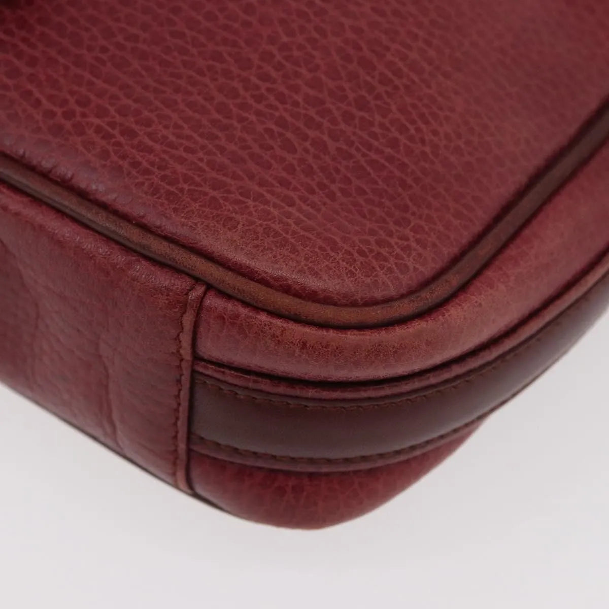 cartier Tasseled Must de Cartier Leather, Burgundy, Leather, Shoulder Bag
