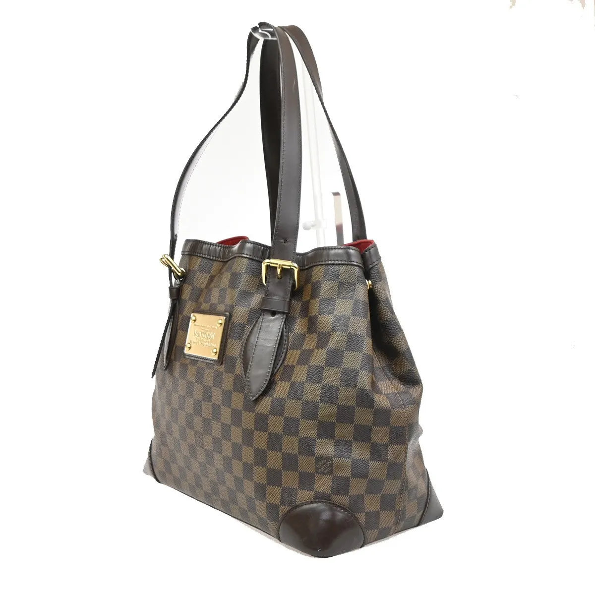 Louis Vuitton Hampstead Damier, Brown, Canvas, Tote Bag