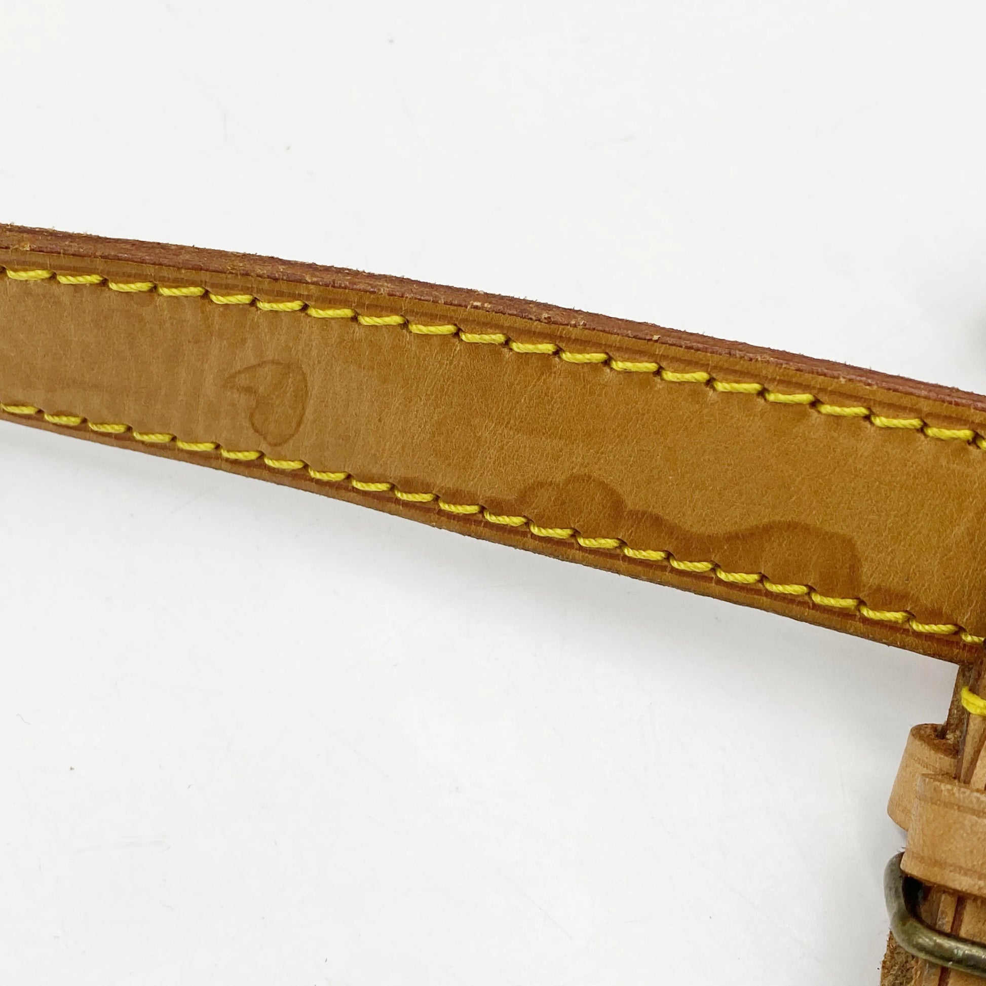 Louis Vuitton Adjustable shoulder strap leather, Brown, Leather, Straps