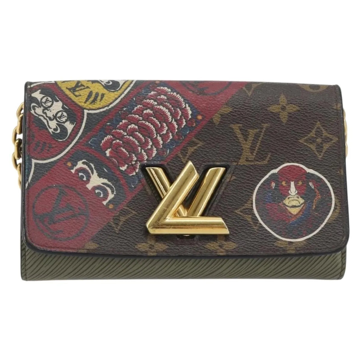 Louis Vuitton Twist Monogram Leather, Multicolour, Canvas, Clutch