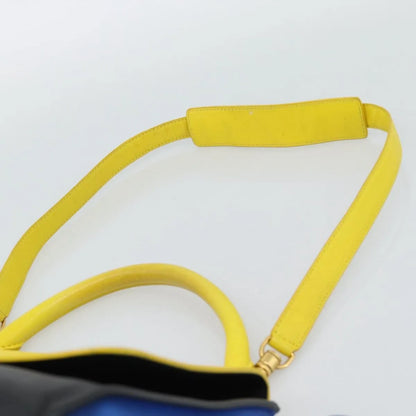 Celine Tricolor Trapeze Leather, Multicolour, Leather, Handbag