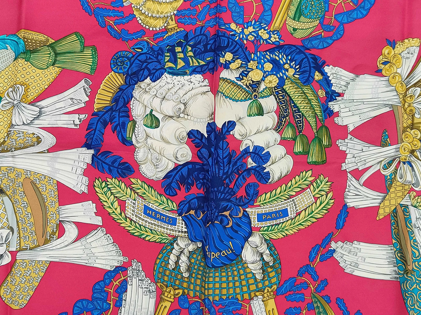 Hermes Carré 90 Silk multicolor, Multicolour, Silk, Scarf