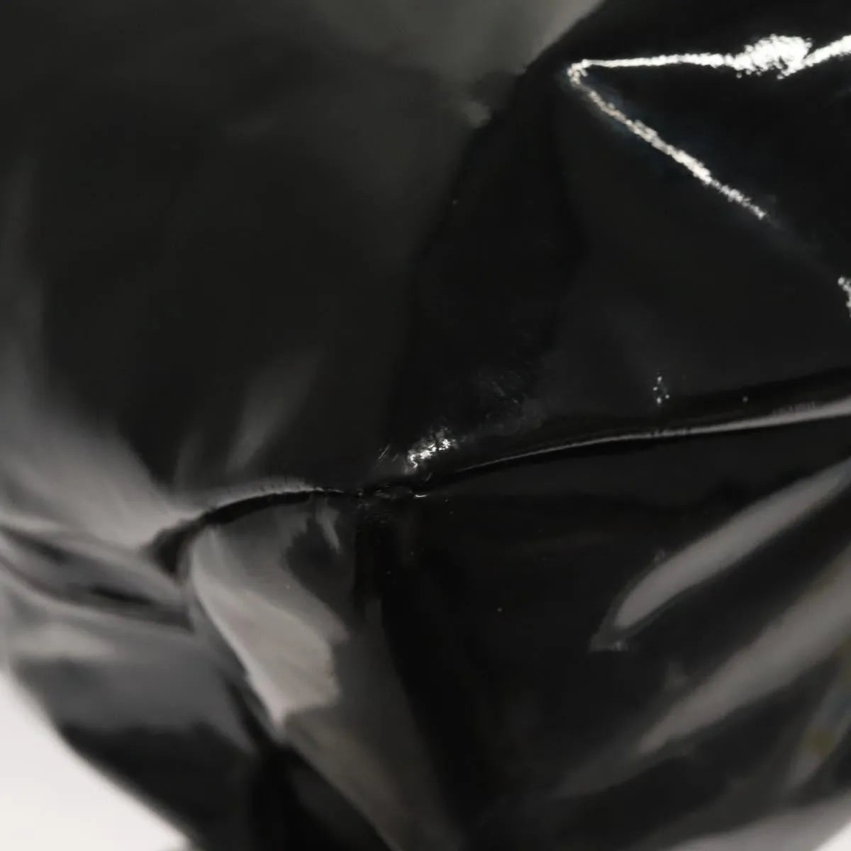 Salvatore Ferragamo Vala Patent leather, Black, Patent Leather, Handbag