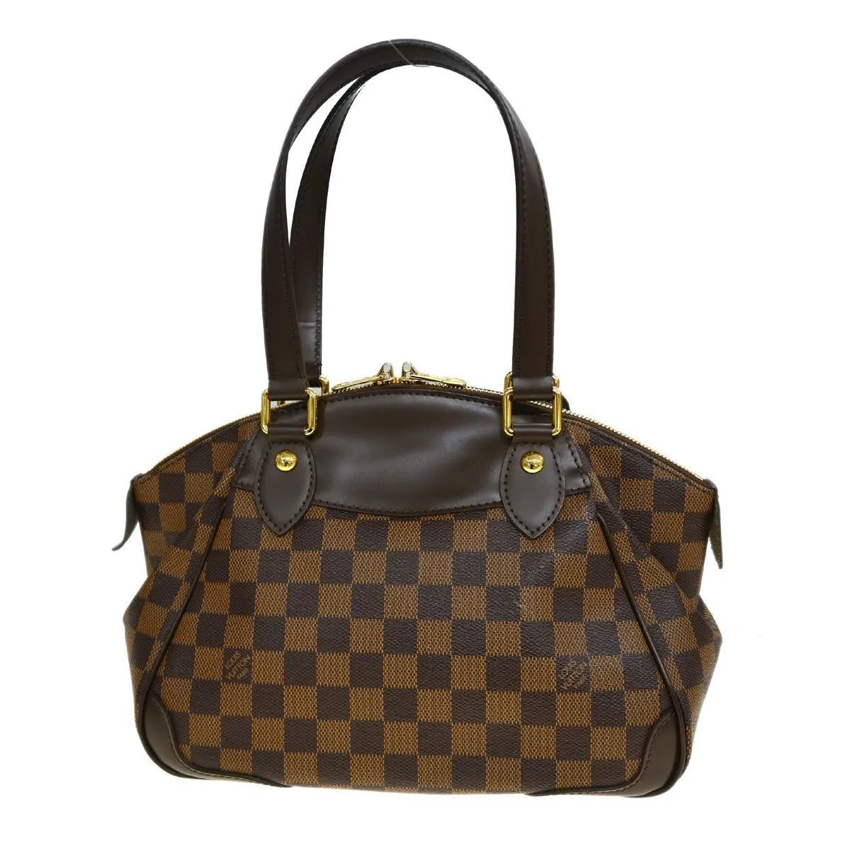 Louis Vuitton Verona Damier Ebene, Brown, Canvas, Tote Bag