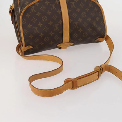 Louis Vuitton Saumur Monogram Canvas, Brown, Canvas, Shoulder Bag