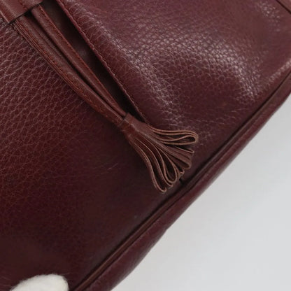 Cartier Tasseled Must de Cartier Leather, Burgundy, Leather, Shoulder Bag