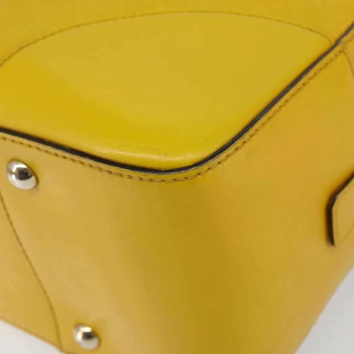 Gucci Bright Top Handle Diamante Leather, Yellow, Leather, Handbag