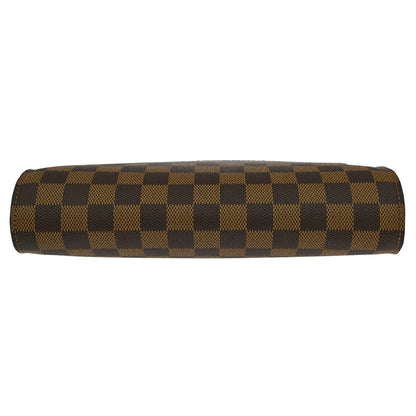 Louis Vuitton Pochette Saint Louis Damier, Brown, Canvas, Clutch