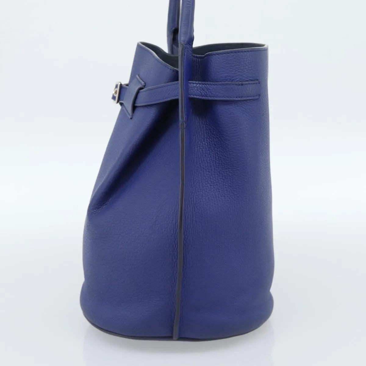 Celine Big Bag Bucket Leather, Blue, Leather, Handbag