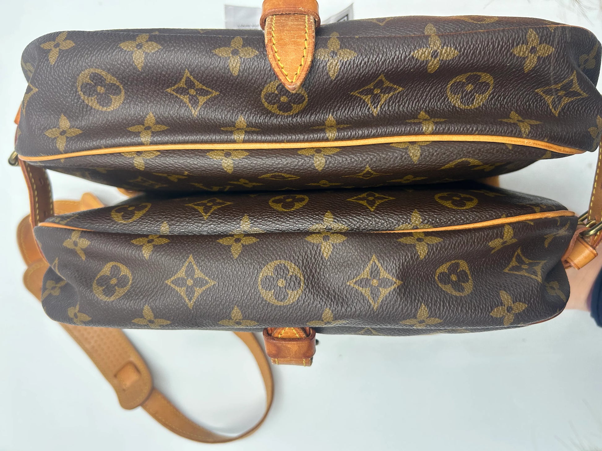 Louis Vuitton Saumur Monogram Canvas, Brown, Canvas, Shoulder Bag