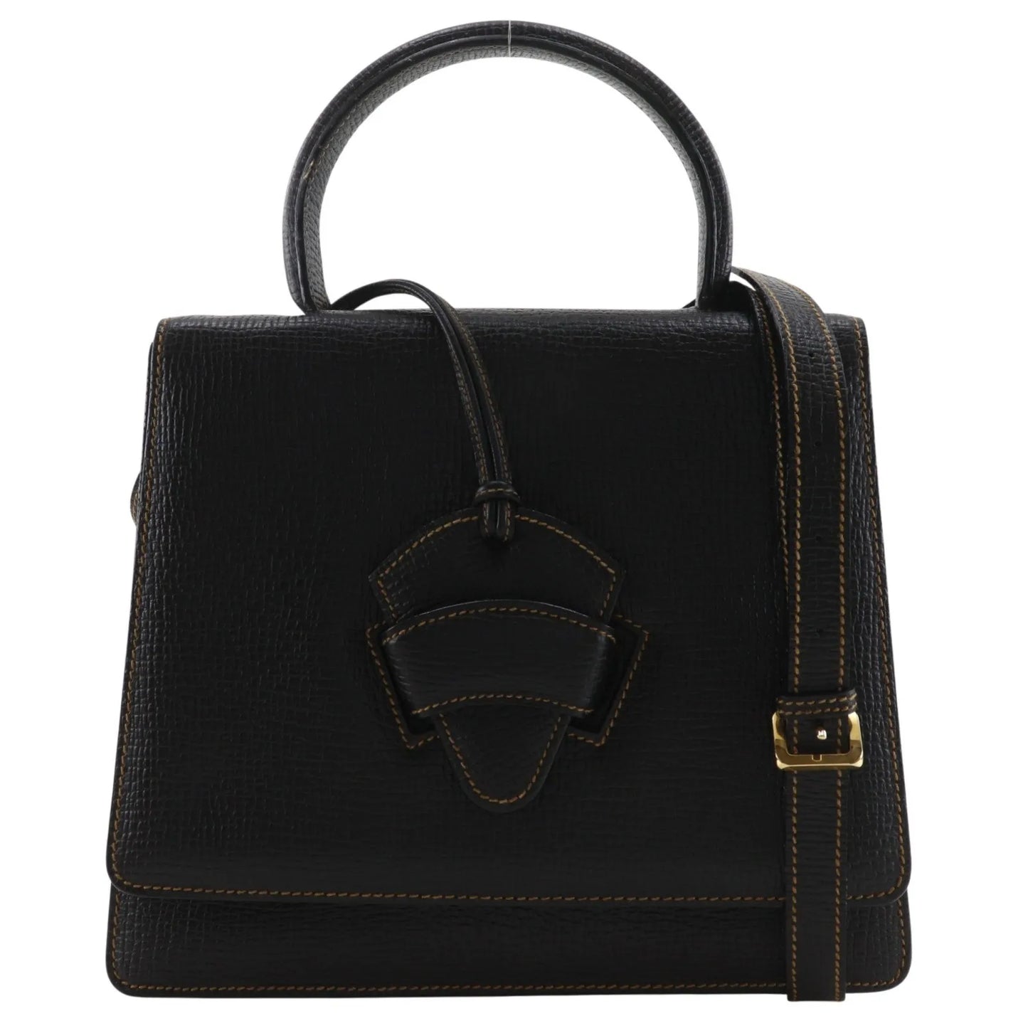 Loewe Barcelona Leather, Black, Leather, Handbag
