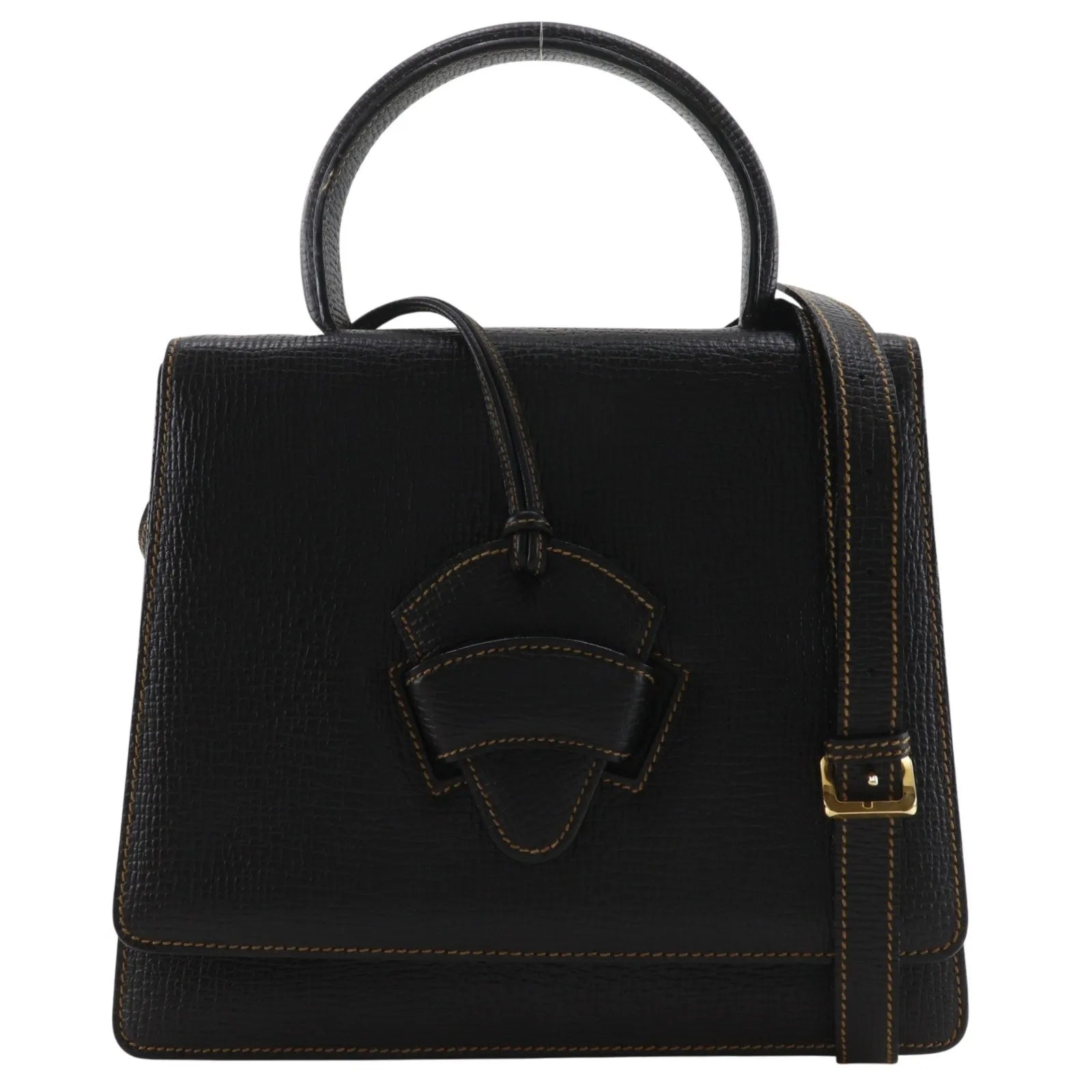 Loewe Barcelona Leather, Black, Leather, Handbag