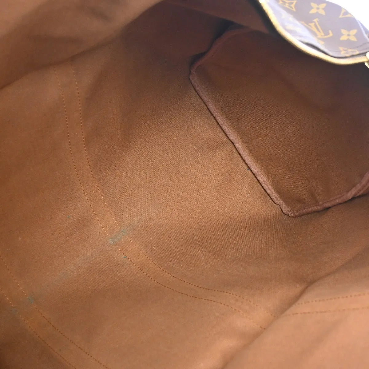 Louis Vuitton Keepall Monogram, Brown, Canvas, Travel Bag