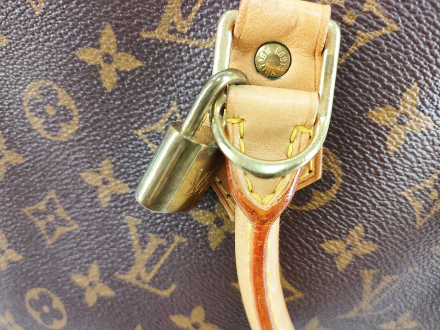 Louis Vuitton Vintage Alma Monogram Canvas, Brown, Canvas, Handbag